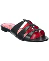 Manolo Blahnik Noorasan Leather Sandal In Black