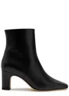 Manolo Blahnik 70mm Ofaralo Pointed Ankle Boots In Black