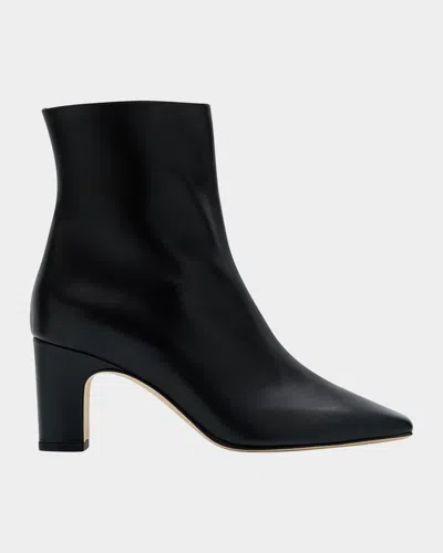 MANOLO BLAHNIK OFARALO LEATHER BOOTIES