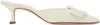 Manolo Blahnik Off-white Maysalebi Heels In 1303 Lt Crm 1020 Wht
