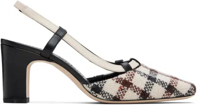 Manolo Blahnik Off-white Vestal Heels