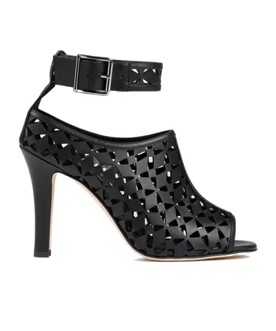 MANOLO BLAHNIK MANOLO BLAHNIK TINGAH LASER-CUT OPEN TOE SANDALS
