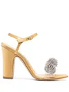Manolo Blahnik Heel Shoes In Yellow