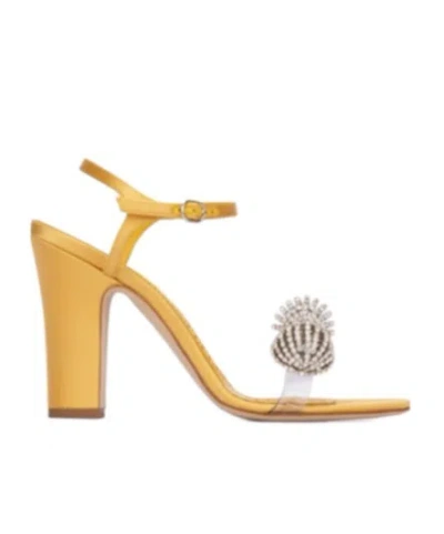 Manolo Blahnik Ostria 90mm Star-embellished Sandals In Yellow