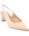 Manolo Blahnik 50mm Allurasa Suede Slingback Pump In Brown