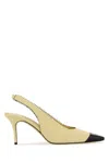 Manolo Blahnik Pastel Yellow Nappa Leather Gaius Pumps