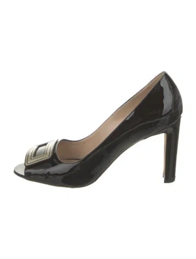 Pre-owned Manolo Blahnik Patent Leather Sandals