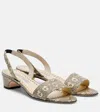 Manolo Blahnik Patobarnu 30 Lizard-effect Leather Sandals In Multi