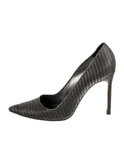 Pre-owned Manolo Blahnik Patterned Pumps