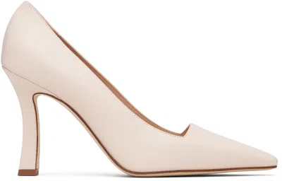 Manolo Blahnik Pink Moira Heels In Nude