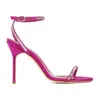 Manolo Blahnik Crinastra 105 Crystal Embellished Sandals In Pink