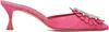 Manolo Blahnik Pink Shogmu Mules
