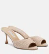 Manolo Blahnik Pirua Gathered Suede Mules