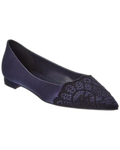 MANOLO BLAHNIK PLANKUTUS SATIN FLAT