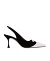 Manolo Blahnik Pointed Elastic Band High-heeled Shoes In Black