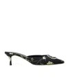 Manolo Blahnik Pointed High Heel Sandals In Black