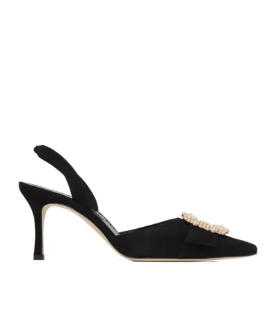 MANOLO BLAHNIK POINTED HIGH HEEL SANDALS
