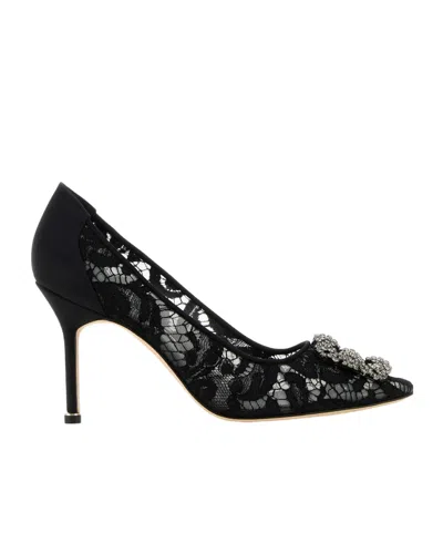 Manolo Blahnik Hangisi_fmc Lanza Clava 090 In Black
