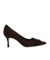 Manolo Blahnik Pointed High Heels In Black