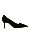 Manolo Blahnik Pointed High Heels In Black