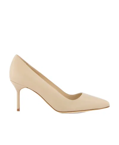 Manolo Blahnik Pointed High Heels In Brown
