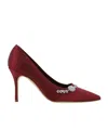 Manolo Blahnik Pointed High Heels In Brown