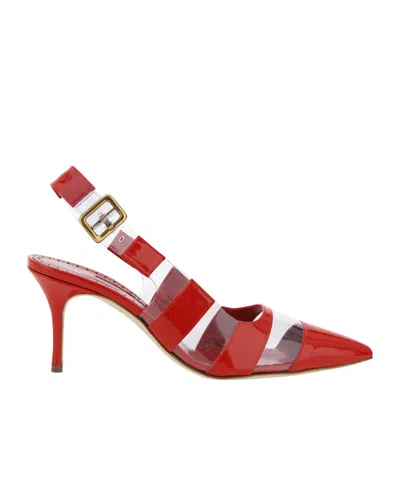 MANOLO BLAHNIK MANOLO BLAHNIK UXRA POINTED-TOE SLINGBACK PUMPS