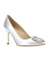 Manolo Blahnik Pointed High Heels In White