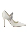 Manolo Blahnik Pointed High Heels In White