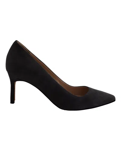 Manolo Blahnik Pointed Pumps In Grey Suede