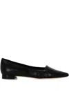 Manolo Blahnik Pointed-toe Button-detail Ballet Flats In Multi