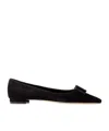 Manolo Blahnik Pointed Toe Flats In Multi