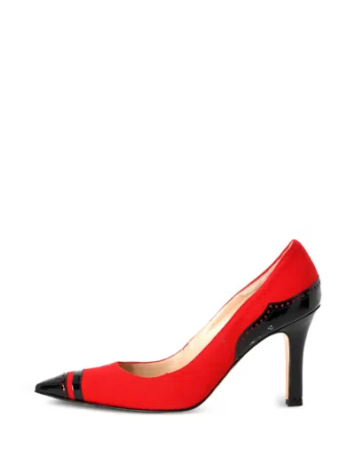 Pre-owned Manolo Blahnik Pointed-toe Pumps In Red