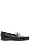 Manolo Blahnik Polonoff Two-tone Leather Loafers In Multi