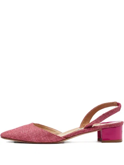 Pre-owned Manolo Blahnik  35mm Slingback Pointed-toe Pumps