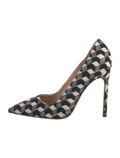 Pre-owned Manolo Blahnik Printed Pumps In Multi