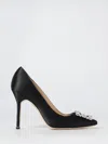 Manolo Blahnik Pump  Woman Color Black In Black