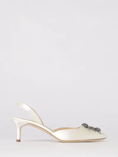 Manolo Blahnik Shoes  Woman Color Cream In White