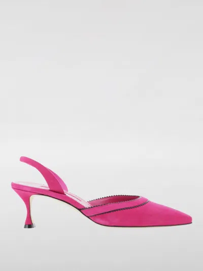 Manolo Blahnik High Heel Shoes  Woman Color Fuchsia In Fuchsia