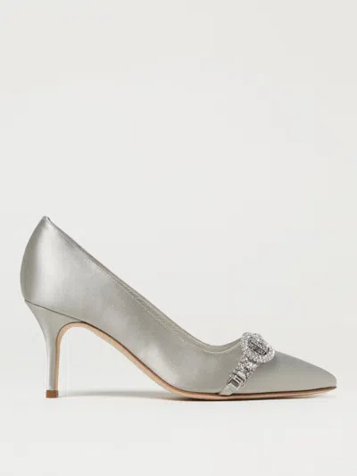 MANOLO BLAHNIK PUMPS MANOLO BLAHNIK WOMAN COLOR GREY,G52575020