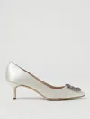 Manolo Blahnik Pumps  Woman Color Ivory In 象牙色