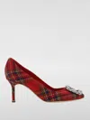 Manolo Blahnik Women Hangisiflat Ballerinas In Rot
