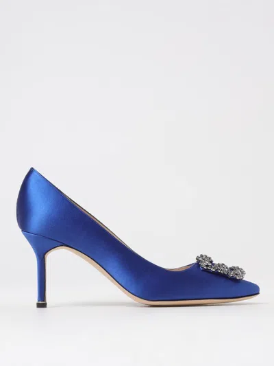 Manolo Blahnik Pumps  Woman Color Royal Blue
