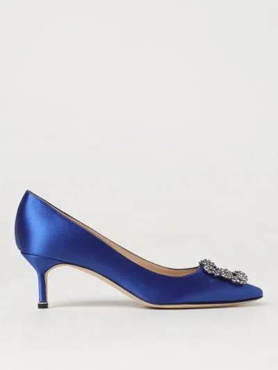 Manolo Blahnik Shoes  Woman In Royal Blue