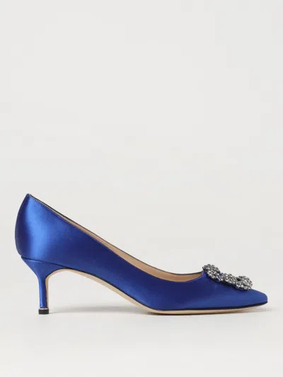 Manolo Blahnik Pumps  Woman Color Royal Blue