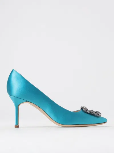 Manolo Blahnik Pumps  Woman Color Turquoise