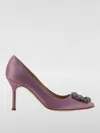 Manolo Blahnik Hangisi Pumps In 紫色
