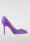 Manolo Blahnik Pumps  Woman Color Violet In Violett
