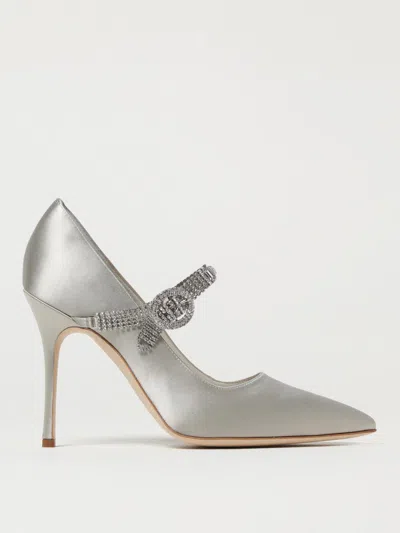 MANOLO BLAHNIK PUMPS MANOLO BLAHNIK WOMAN COLOR WHITE,G52574001