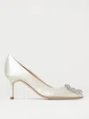 Manolo Blahnik Pumps  Woman Color White In White